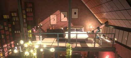Le haut de l'appartement
