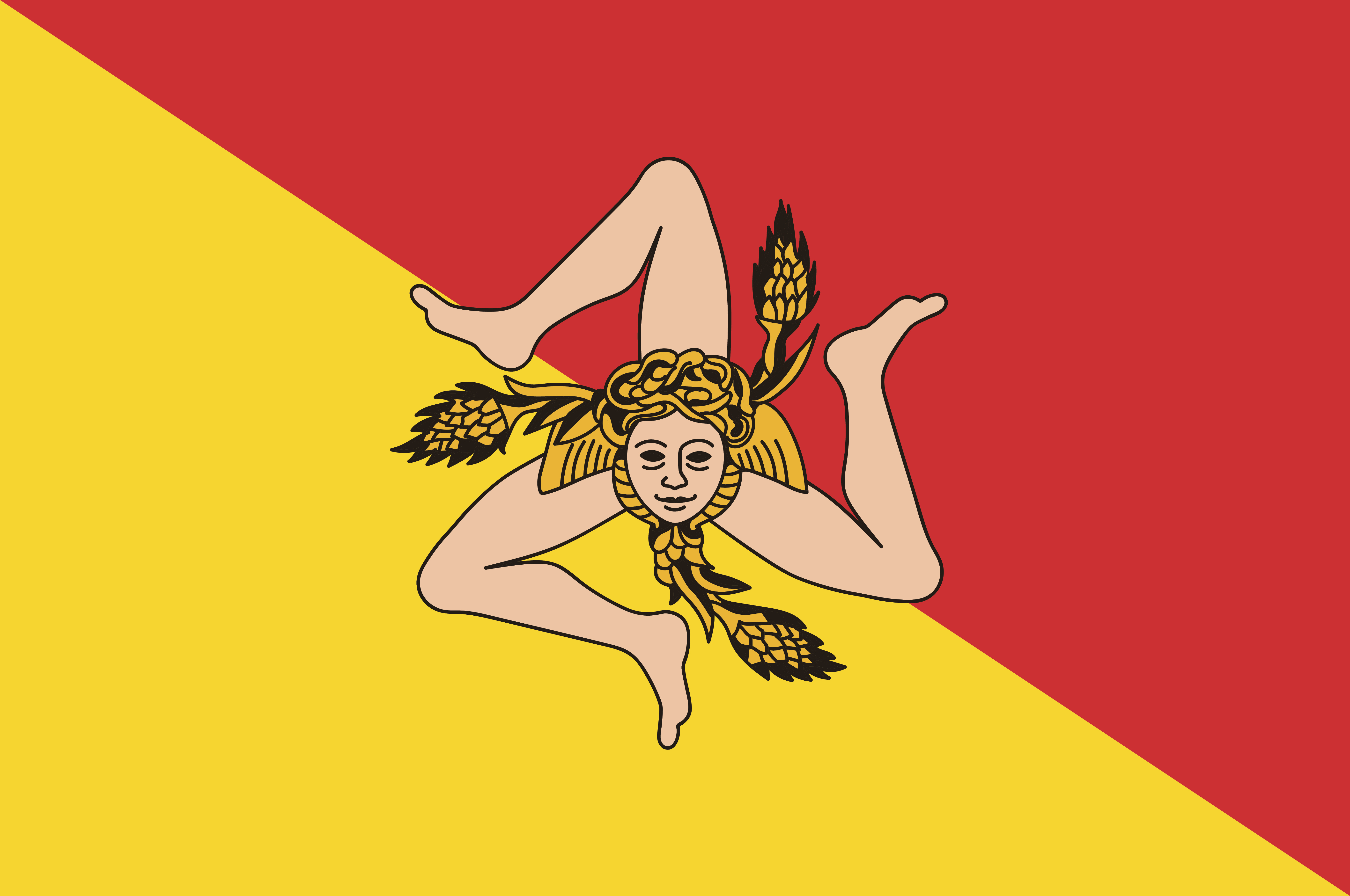 Drapeau de Sicile